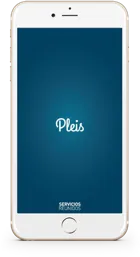 Pantalla de inicio de la app de Pleis para equipos GPV